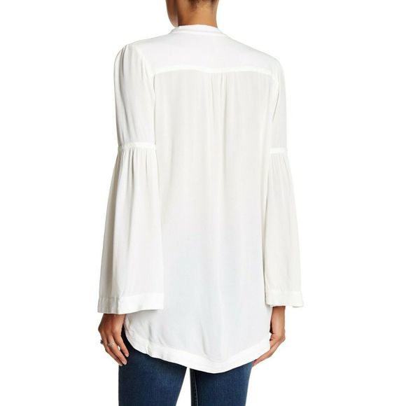 Free People Easy Girl Top Size M White Tunic - Picture 3 of 8